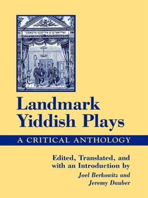 cover image of Landmark Yiddish Plays